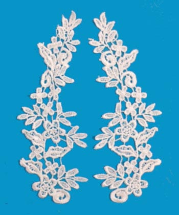 Páros csipke rátét 25x10 cm
